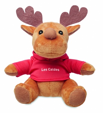 Logotrade promotional merchandise picture of: Plush reindeer with hoodie