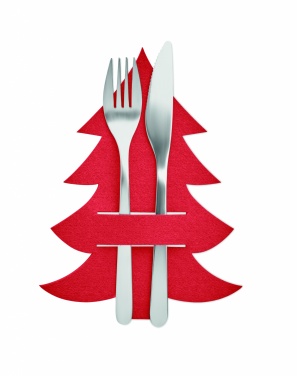 Logo trade business gift photo of: RPET felt cutlery holder set