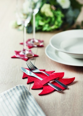 Logotrade advertising products photo of: RPET felt cutlery holder set