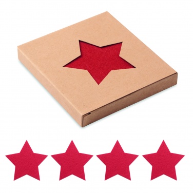 Logo trade promotional items picture of: RPET 4 felt coaster set
