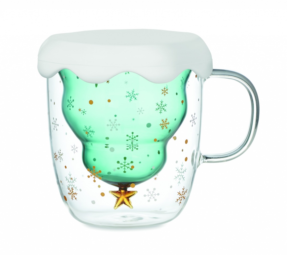 Logo trade promotional gifts image of: Double wall borosilicate mug