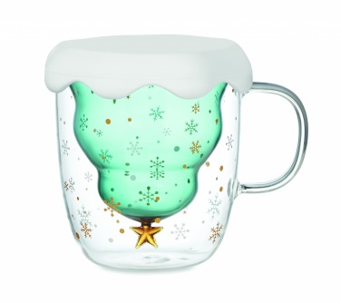 Logo trade business gifts image of: Double wall borosilicate mug