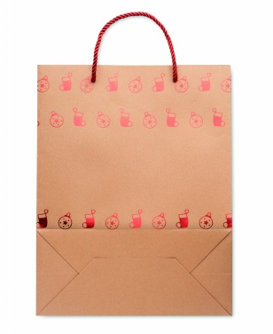 Logo trade corporate gifts picture of: Gift paper bag with pattern