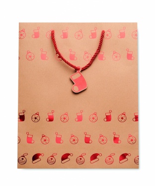 Logotrade business gift image of: Gift paper bag with pattern