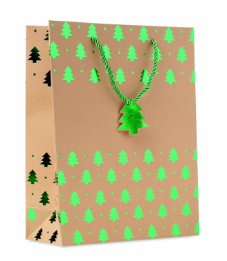 Logo trade promotional merchandise photo of: Gift paper bag with pattern