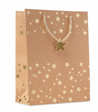 Logo trade advertising products image of: Gift paper bag with pattern