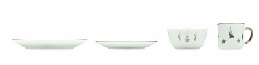 Logo trade promotional merchandise image of: 4 piece ceramic place setting