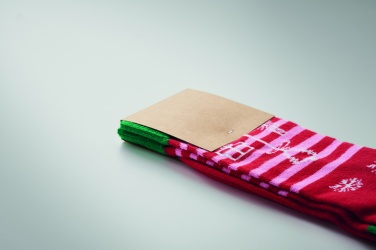 Logo trade promotional gifts picture of: Pair of Christmas socks M