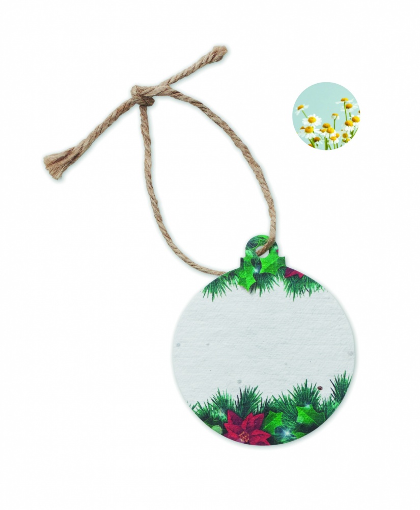 Logotrade promotional gifts photo of: Seed paper Xmas ornament