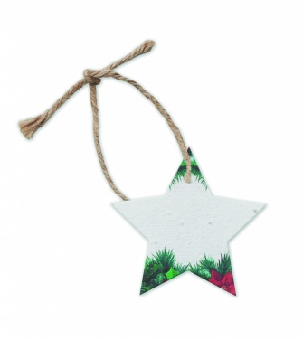 Logo trade promotional gift photo of: Seed paper Xmas ornament