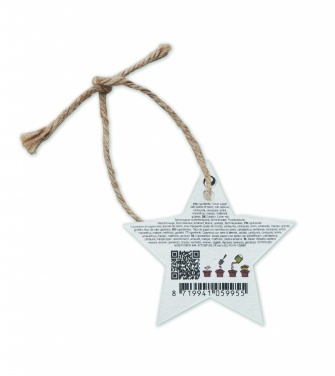 Logotrade promotional gift picture of: Seed paper Xmas ornament
