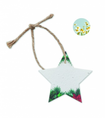 Logo trade promotional gift photo of: Seed paper Xmas ornament