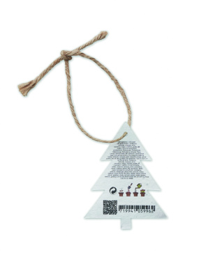 Logotrade promotional product image of: Seed paper Xmas ornament