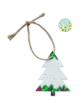 Logo trade promotional products picture of: Seed paper Xmas ornament