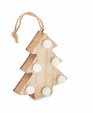 Logotrade promotional gift picture of: Wooden weed tree with lights