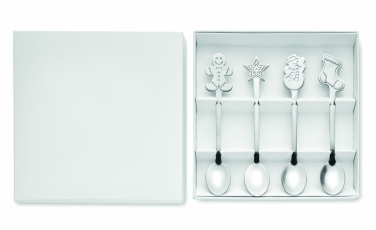 Logotrade advertising product image of: Set of 4 Christmas tea spoon