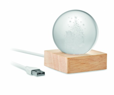 Logo trade advertising product photo of: Christmas LED crystal ball