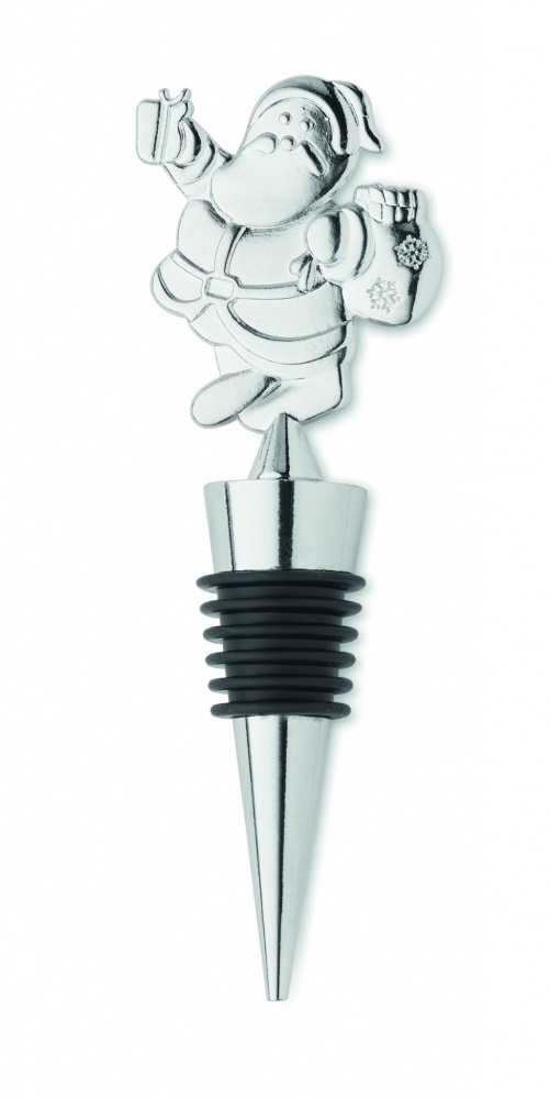 Logo trade promotional merchandise photo of: Bottle stopper Christmas motif