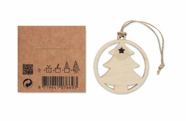 Logotrade promotional merchandise picture of: Wooden tree shape hanger
