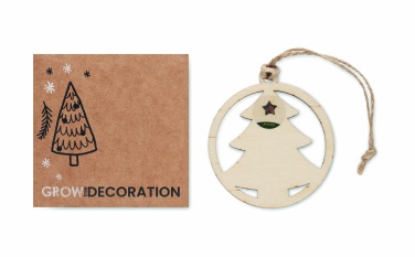 Logotrade promotional merchandise image of: Wooden tree shape hanger