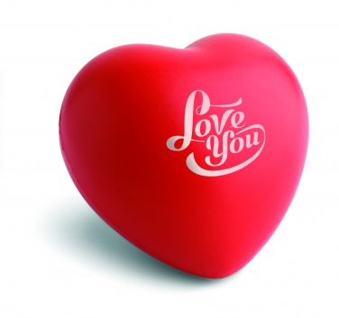 Logo trade corporate gifts image of: Anti-stress heart PU material