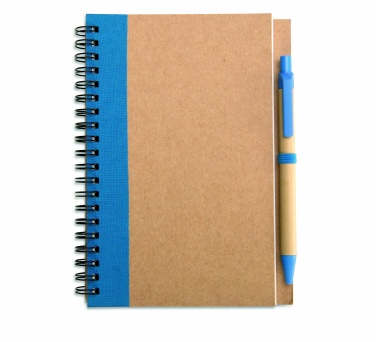 Logotrade promotional giveaway image of: B6 recycled notebook with pen