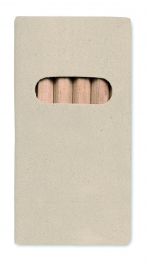 Logotrade promotional products photo of: 6 coloured pencils in box