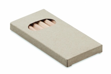 Logo trade promotional products image of: 6 coloured pencils in box