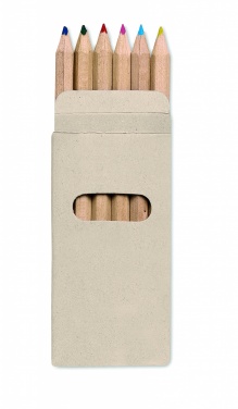 Logotrade promotional items photo of: 6 coloured pencils in box