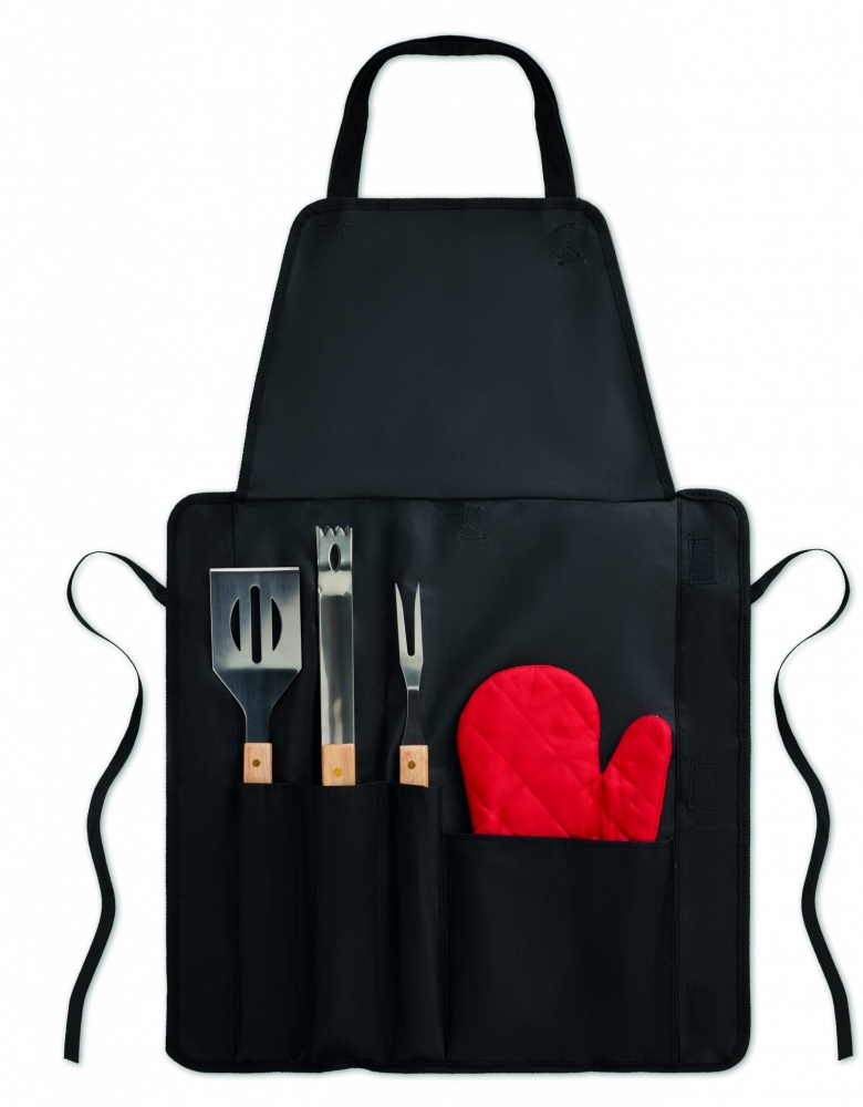 Logotrade promotional item picture of: BBQ apron with BBQ tools