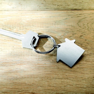 Logo trade business gift photo of: Metal key holder house Lahti