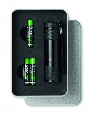 Logotrade promotional merchandise photo of: LED torch in tin box