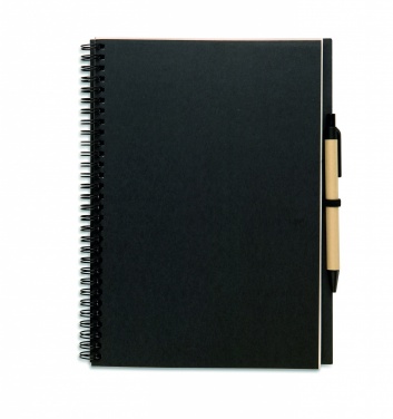 Logotrade advertising product image of: Recycled notebook with pen