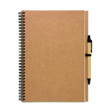 Logo trade promotional items picture of: Recycled notebook with pen