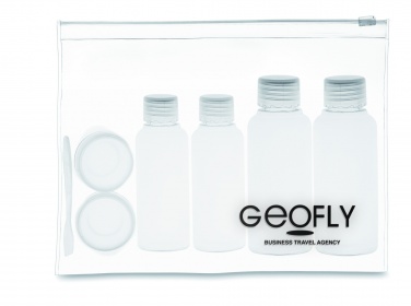 Logotrade promotional item picture of: Travelling pouch with bottles
