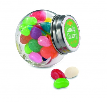 Logo trade corporate gift photo of: Glass jar with jelly beans
