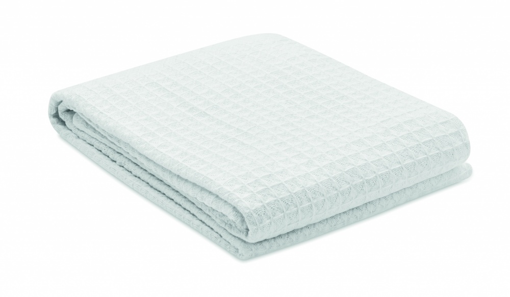 Logotrade promotional merchandise image of: Cotton wafle blanket 350 gr/m²