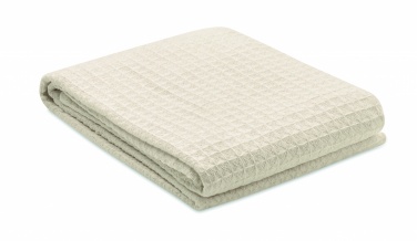 Logo trade promotional products picture of: Cotton wafle blanket 350 gr/m²