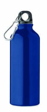 Logo trade promotional items picture of: 500 ml single-walled water bottle made of recycled aluminum with a carabiner