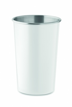 Logo trade promotional giveaways image of: Recycled stainless steel cup