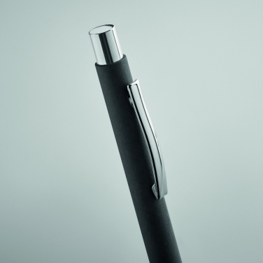 Logo trade promotional giveaways picture of: Recycled paper push ball pen