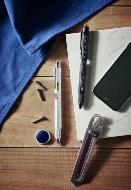 Logotrade promotional giveaway image of: Spirit level pen with ruler