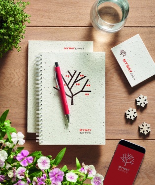 Logotrade advertising products photo of: A5 seed paper cover notebook