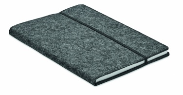 Logo trade promotional items picture of: A5 notebook RPET felt