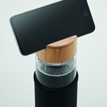 Logotrade promotional merchandise picture of: Glass bottle bamboo lid 600ml