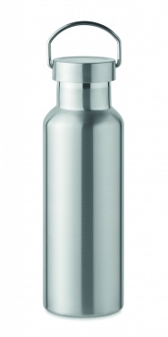 Logotrade promotional giveaway image of: Double wall bottle 500 ml