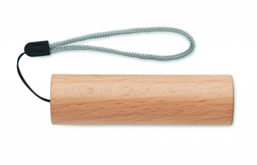 Logotrade promotional items photo of: Beech wood rechargeable torch