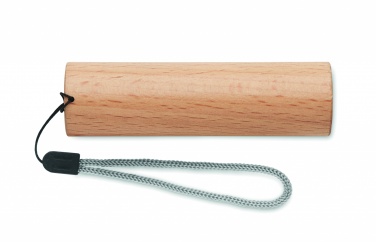 Logotrade corporate gift image of: Beech wood rechargeable torch
