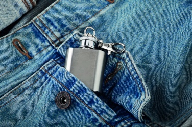 Logo trade promotional merchandise picture of: Hipflask key ring Joensuu