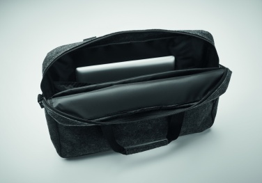 Logo trade promotional giveaways picture of: 15 inch RPET felt laptop bag